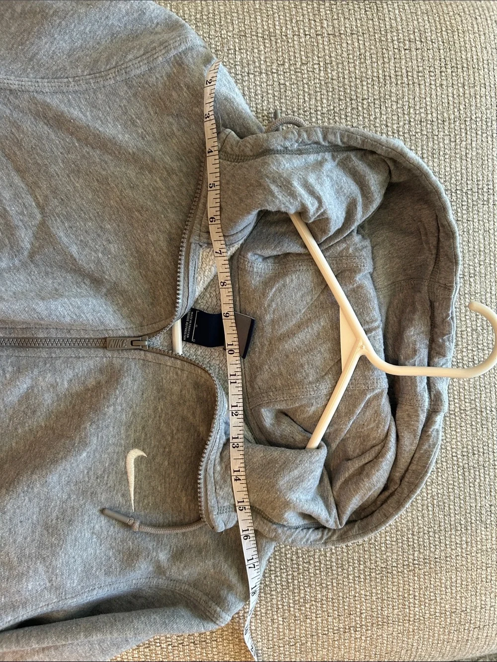 Nike Gray Full-Zip Hooded Performance Jacket